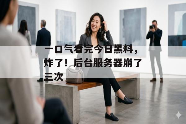 一口气看完今日黑料，炸了！后台服务器崩了三次